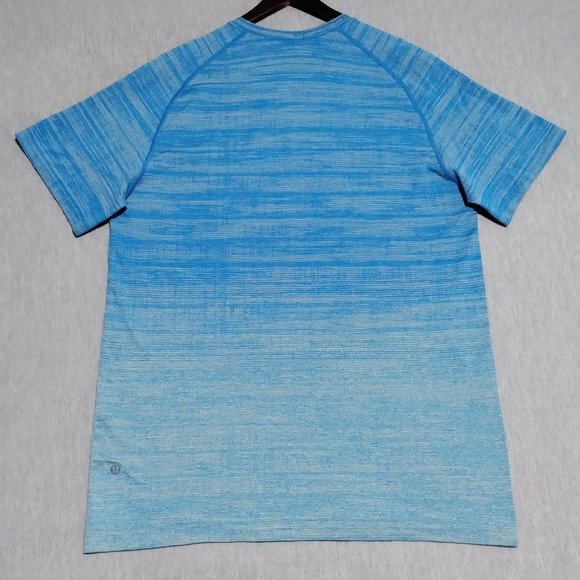 Lululemon Metal Vent Tech 2.0 Shirt Mens XL Static Storm Stripe Athletic Tee - Picture 4 of 15